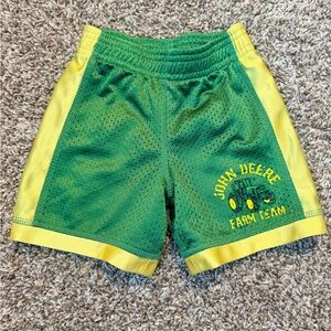 John Deere Kids' Green and Yellow Farm Team Shorts